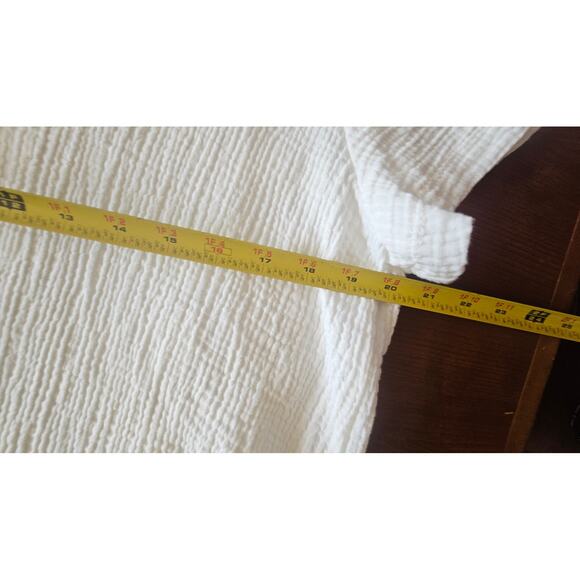 Altar'd State 100% Cotton White Button Down Blouse, Sz L NEW - Picture 9 of 10